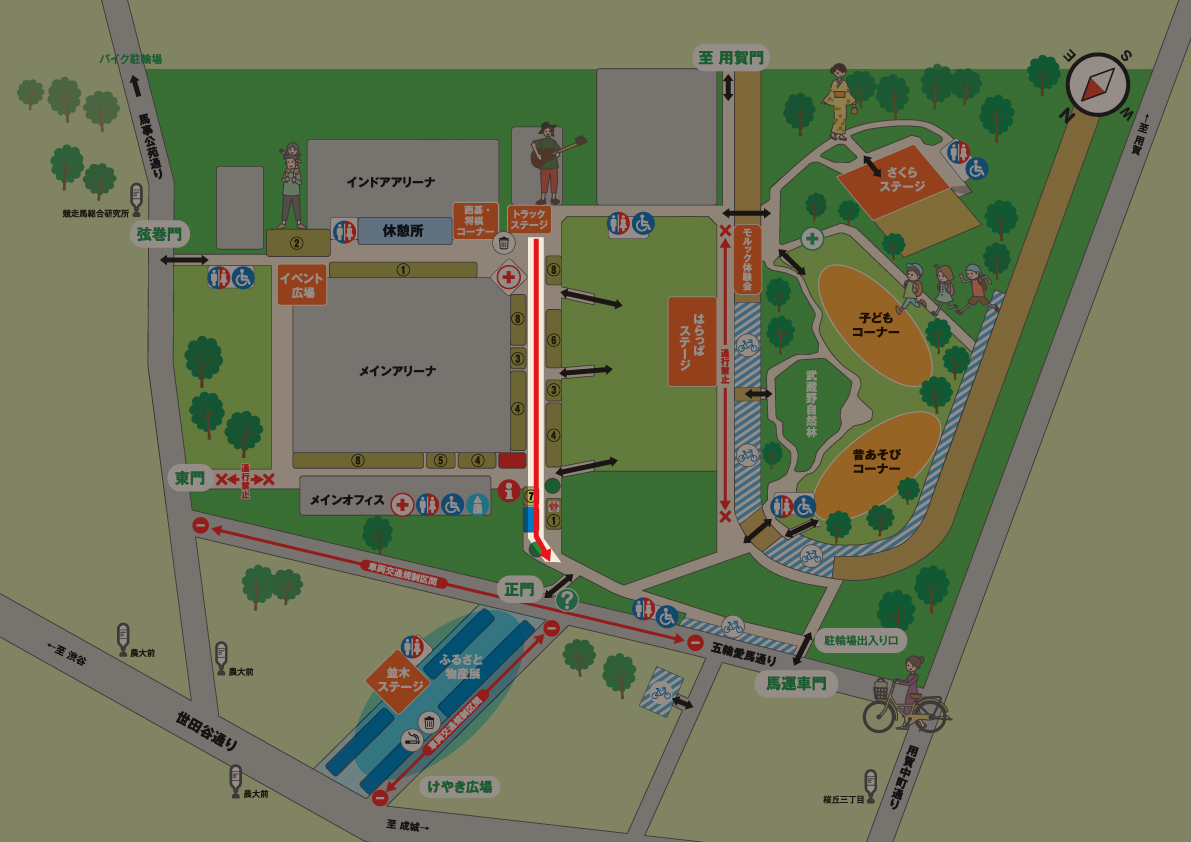 みこし連合行進MAP