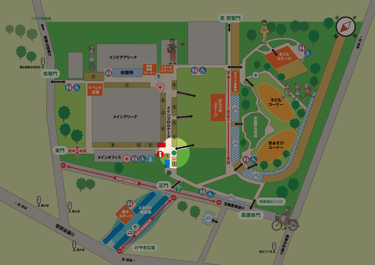 おはやし舞台MAP